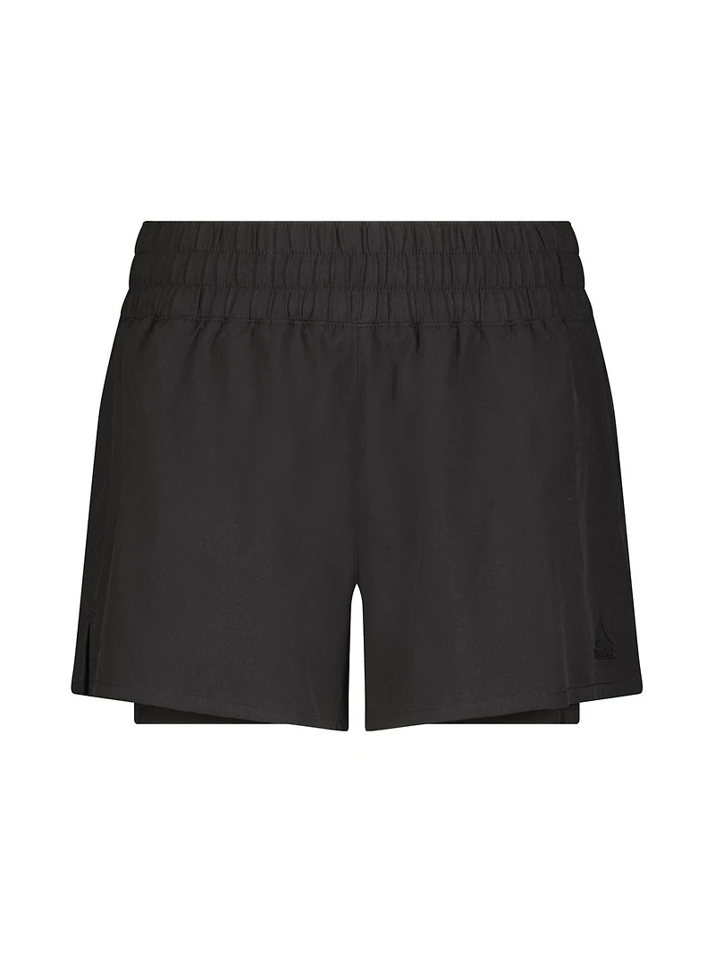 Short de compression haute performance 2 en 1 « Reflex » pour femme de Reebok Tailles XS-2XL