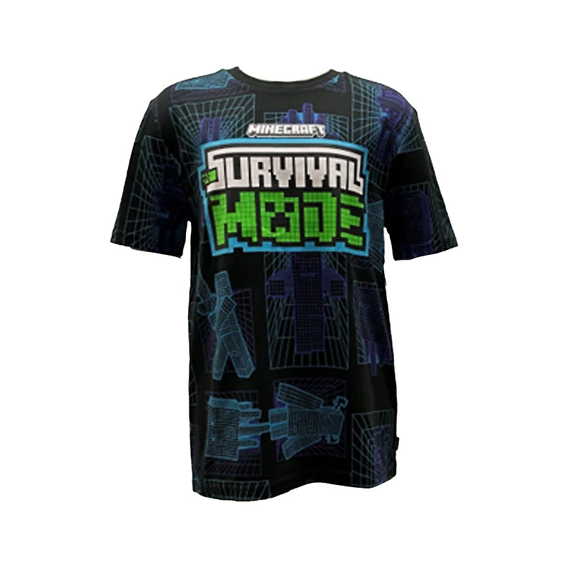 Minecraft Boys Survival Mob Short Sleeve T-Shirt