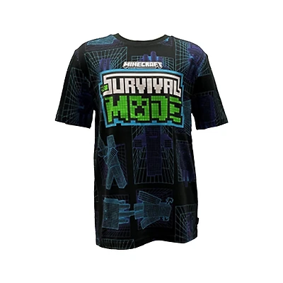 Minecraft Boys Survival Mob Short Sleeve T-Shirt