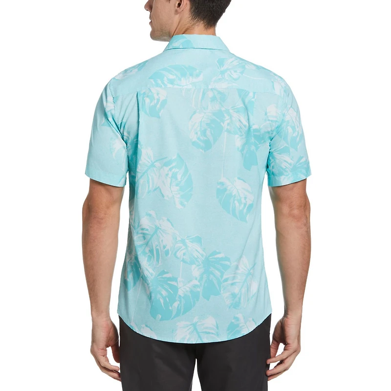 BH Chemise tissée boutonnée tropicale pour homme