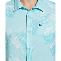 BH Chemise tissée boutonnée tropicale pour homme