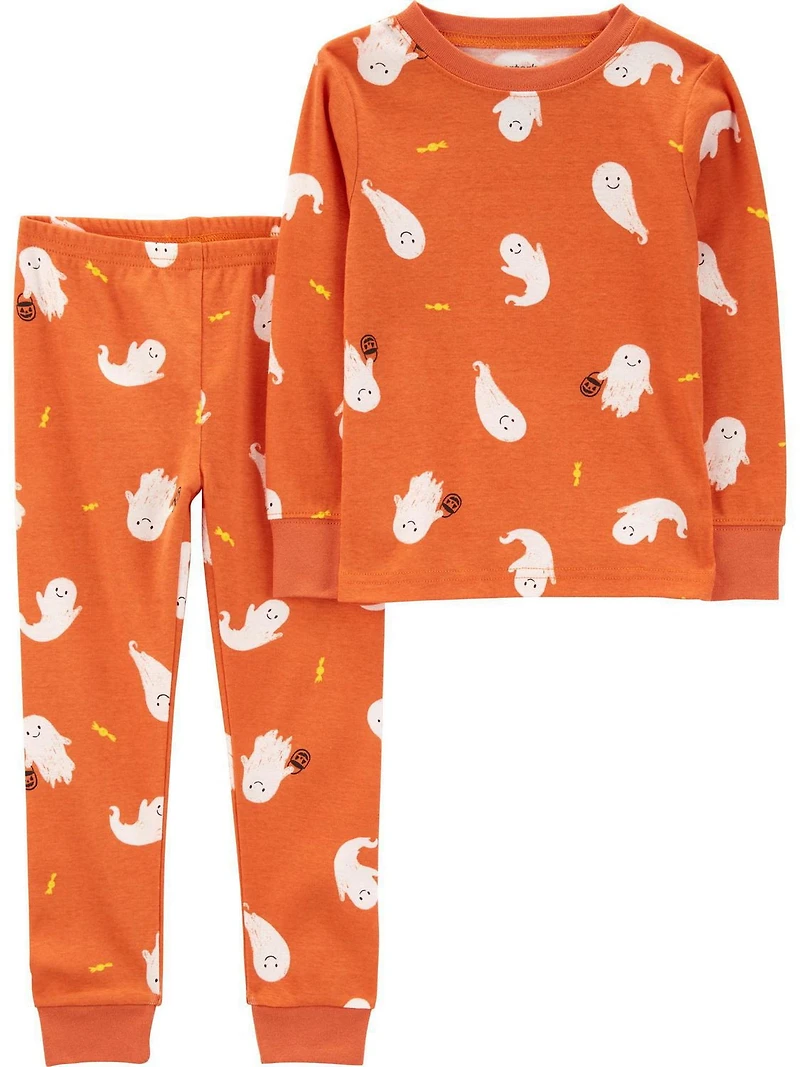 Carter's Child of Mine TN 2PCs PJs - Orange Ghost