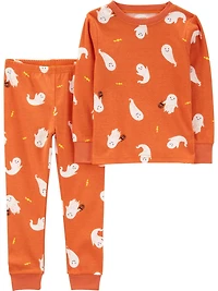 Carter's Child of Mine TN 2PCs PJs - Orange Ghost