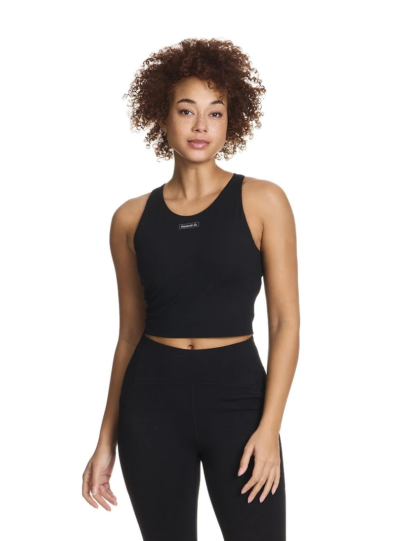 Soutien-gorge court à impact moyen Reebok « Sprinter » pour femmes avec bonnets amovibles