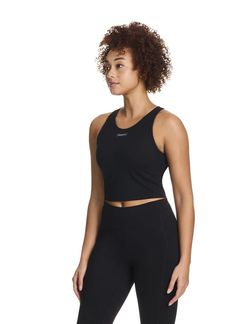 Soutien-gorge court à impact moyen Reebok « Sprinter » pour femmes avec bonnets amovibles