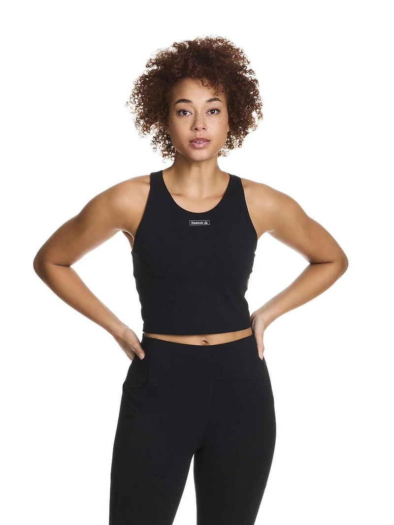 Soutien-gorge court à impact moyen Reebok « Sprinter » pour femmes avec bonnets amovibles