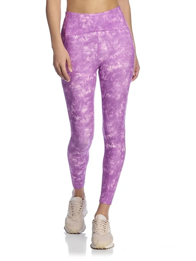 Legging imprimé taille haute « Sprinter » Reebok pour femme, entrejambe de 63 cm, coupe 7/8, avec poches