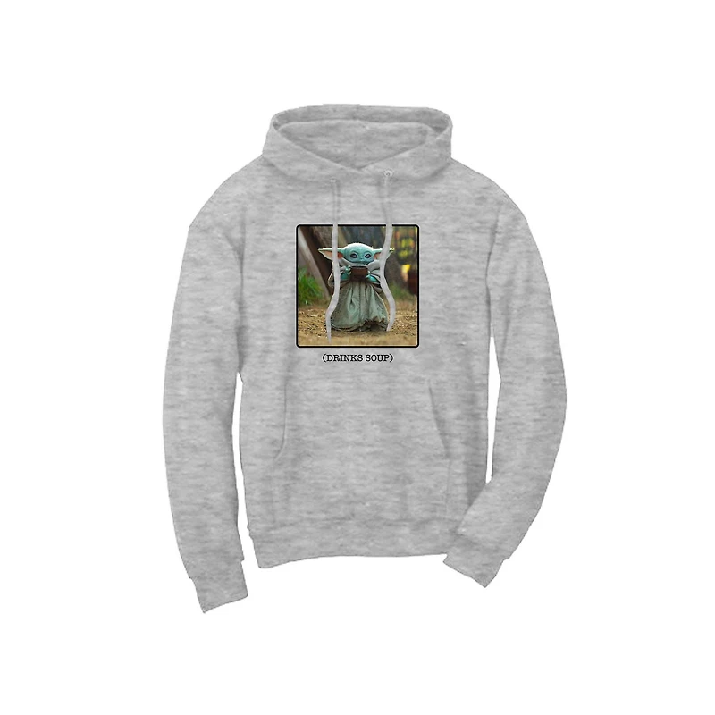Men's Star Wars Child Drinks Soup Hoodie