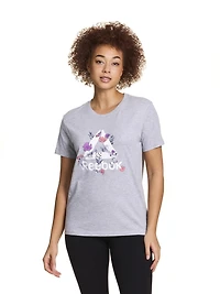 T-shirt graphique à manches courtes « Meadow Stack » pour femme de Reebok