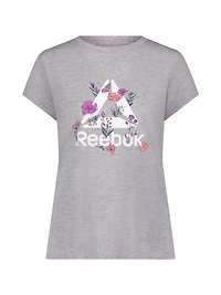 Reebok Women’s ‘Meadow Stack’ Short Sleeve Graphic Tee