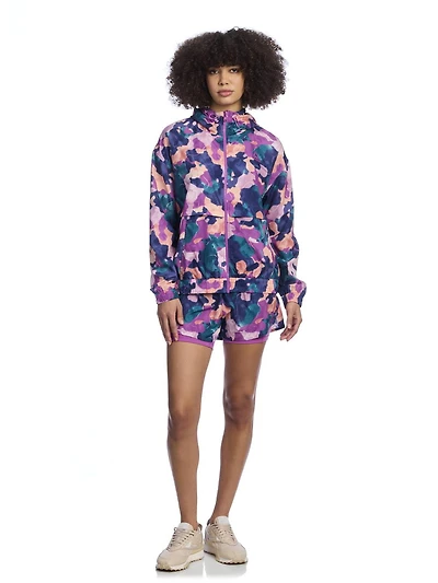 Short imprimé haute performance 2 en 1 « Reflex » pour femme de Reebok, avec compression Tailles XS-2XL