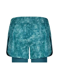 Short imprimé haute performance 2 en 1 « Sprinter » pour femme de Reebok