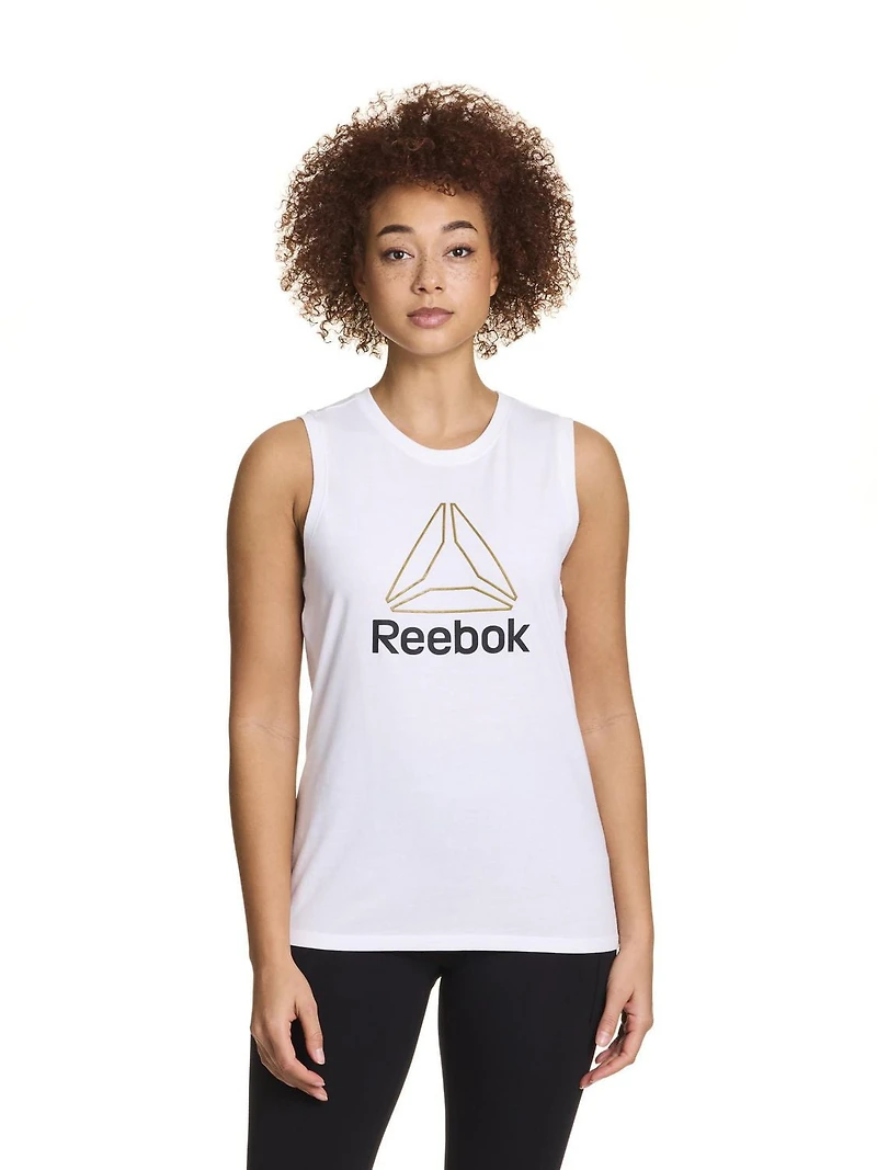 Débardeur graphique « Metallic Delta » Reebok pour femme