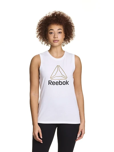 Débardeur graphique « Metallic Delta » Reebok pour femme