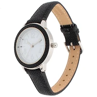 Montre  pour femme avec bracelet noir Montre tendance pour femmes