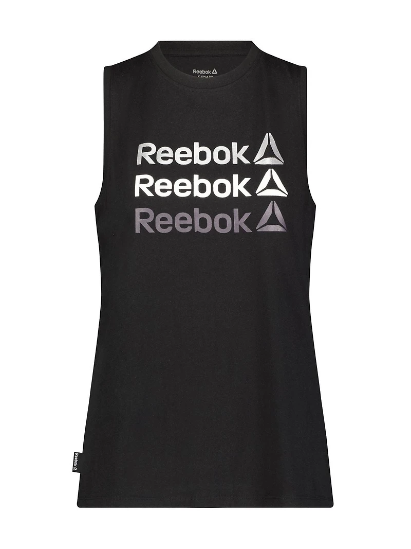 Débardeur graphique « Metallic Linear Repeat » Reebok pour femme