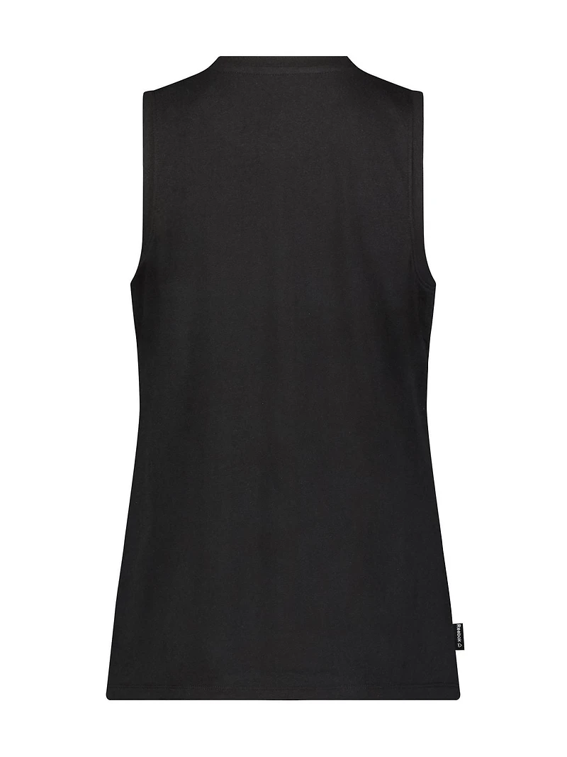 Reebok Women’s ‘Metallic Linear Repeat’ Graphic Tank Top