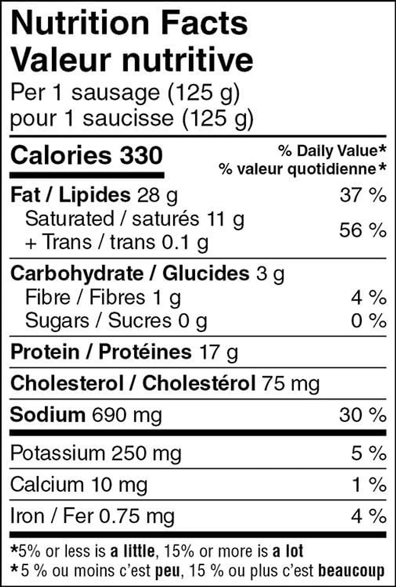 Saucisse à dîner de porc Mon marché fraîcheur au style boucherie sucrée à l'italienne 500g