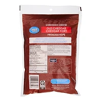 Fromage râpé cheddar fort Great Value 320 g