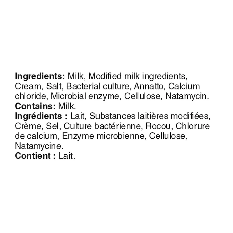 Fromage râpé cheddar fort Great Value 320 g