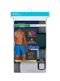 Men's CoolZone® Fly Boxer Briefs, Assorted 4 Pack, S-XL