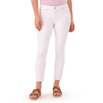 Jordache Women's Mid Rise Skinny Crop