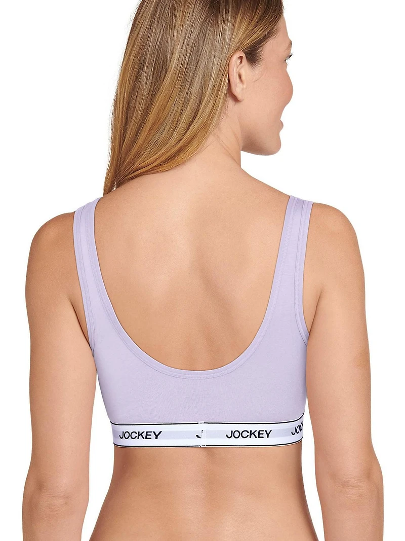 Jockey Essentials Women's Cotton Stretch Scoop Bralette