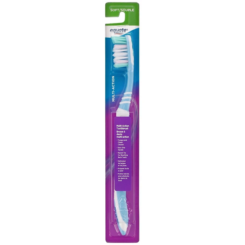 Brosse à dents souple multi-action Equate