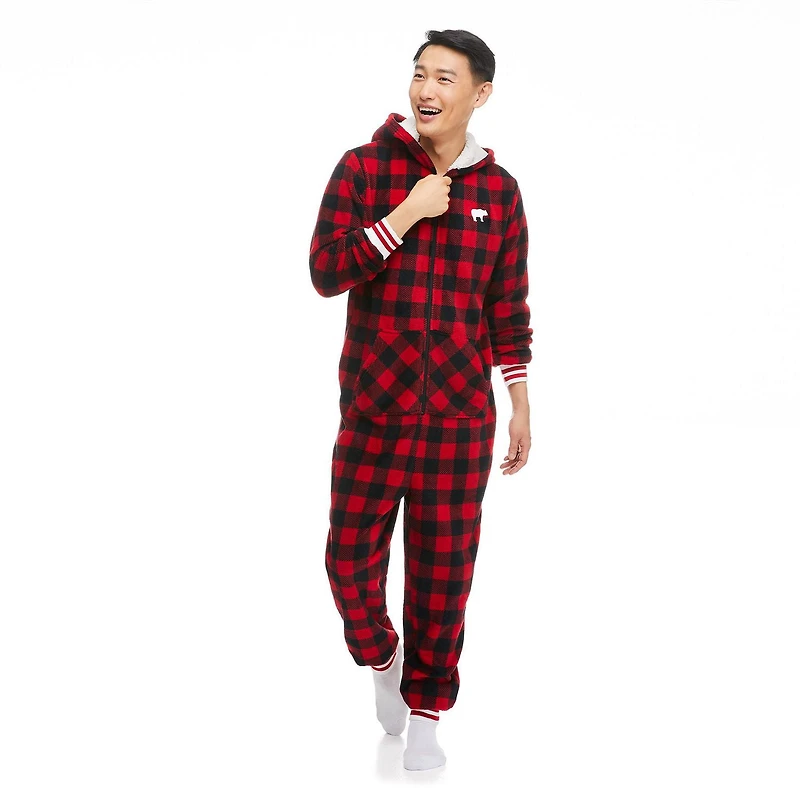 Grenouillères en molleton Canadiana pour la famille