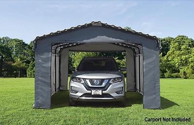 Enclosure Kit for 12 x 20 ft. Carport Grey