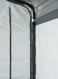 Enclosure Kit for 12 x 20 ft. Carport Grey
