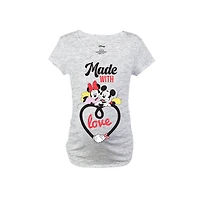 Ladies Maternity Disney Made With Love T-Shirt