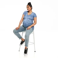 Paisley Sky Maternity Basic V-Neckline Tee
