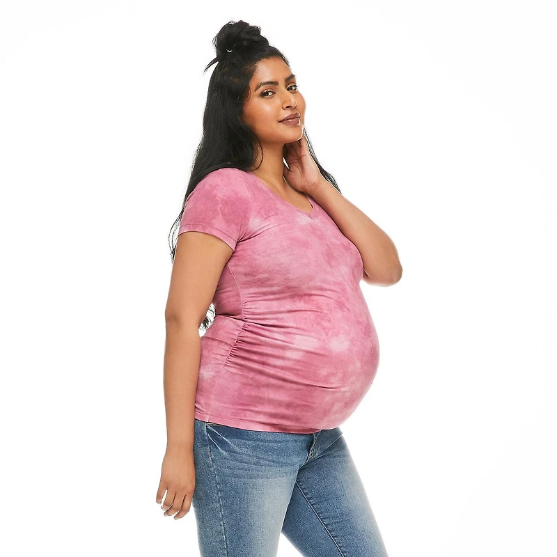 Paisley Sky Maternity Basic V-Neckline Tee