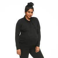 Paisley Sky Maternity Cowl Neckline Sweatshirt
