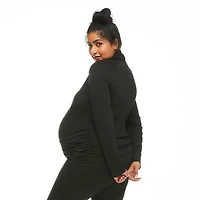 Paisley Sky Maternity Cowl Neckline Sweatshirt