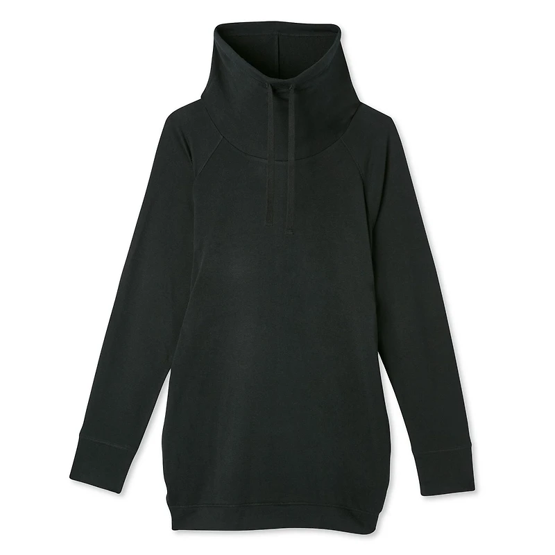 Paisley Sky Maternity Cowl Neckline Sweatshirt