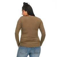 T-shirt henley à manches longues Paisley Sky Maternité