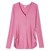 T-shirt henley à manches longues Paisley Sky Maternit