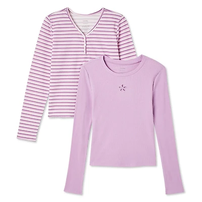 George Girls' Long Sleeve Tees 2-Pack