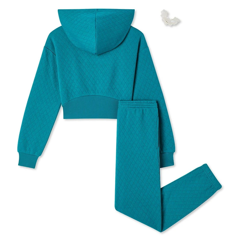 George Girls' Quilted Fleece Popover 2-Piece Set
