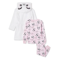 Ensemble 3 pièces avec pyjama et robe de chambre George pour petites filles