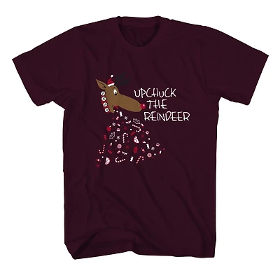 George t-shirt laid de noël pour homme - <br>Dégueuler le renne