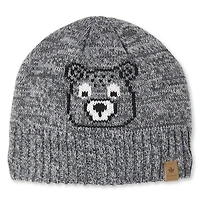 Bonnet en tricot intarsia doublé Canadiana pour petits garçons