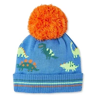 Tuque avec pompon et dinosaures George pour petits garçons