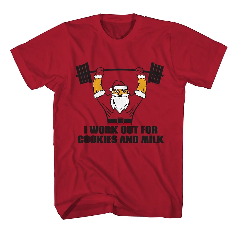 George t-shirt laid de noël pour homme - Santa s'entraine