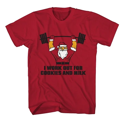 George t-shirt laid de noël pour homme - Santa s'entraine