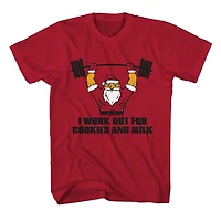 George t-shirt laid de noël pour homme - Santa s'entraine