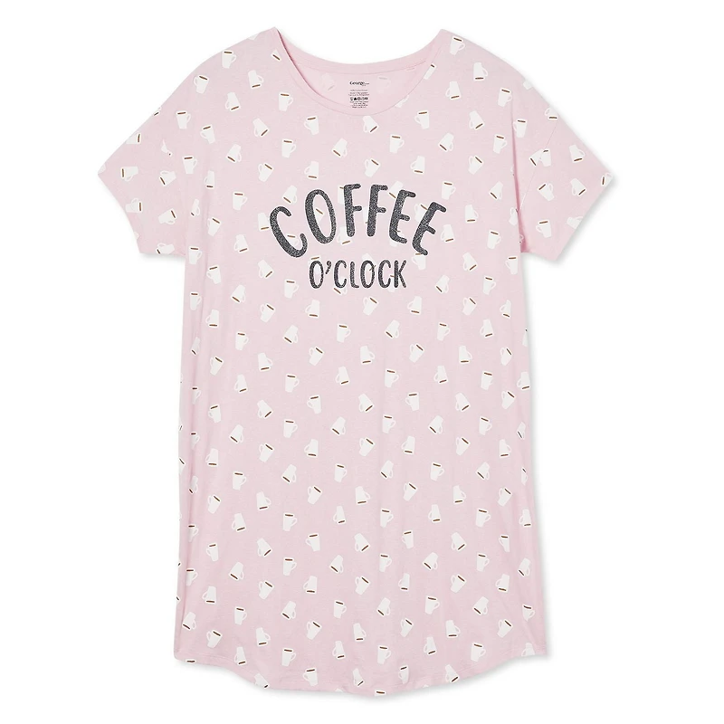 Chemise de nuit imprimée George Plus pour femmes
