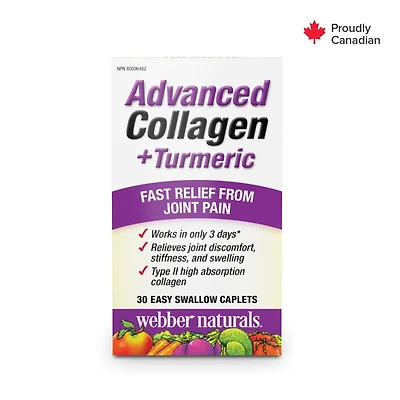 Advanced Collagen + Turmeric Caplets, 30 Caplets